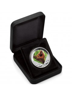 Tuvalu 2011 $1 Wildlife in Need - ORANGUTAN 1 Oz Silver Proof Coin