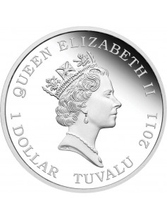 Tuvalu 2011 Great Composers - Franz Liszt 1811-1886 1 Oz Silver Proof Coin