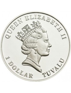Tuvalu 2012 1$ 1/2Oz Silver Coral Protection Aplysina Fistularis Coin