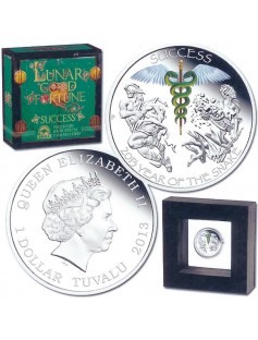 Tuvalu 2013 1$ Lunar Snake-Wealth 1oz Silver Coin