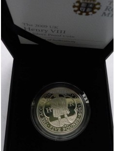 UK 2009 5Pounds HENRY VIII 500th ANNIVERSARY OF ACCESSION Silver Coin