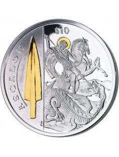 Virgin Islands 2013 10$ Ascalon Legendary Weapons Silver Coin