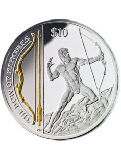 Virgin Islands 2013 10$ Ascalon Legendary Weapons Silver Coin
