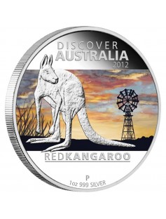Australia 2012 $1 Discover Australia - GOANNA 1 Oz Silver Proof Coin