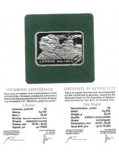 Belarus - 2009 - 20 Roubles - Painters of the World - ILJA REPIN - 28,28g