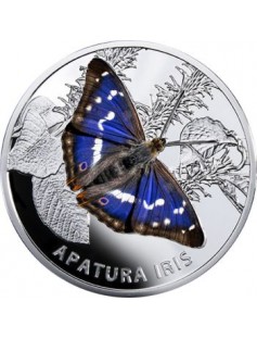 Belarus 2013 20 Roubles Butterflies - APATURA IRIS 28.28 g Silver Proof Coin