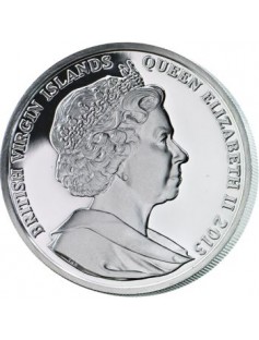 British Virgin Islands 2013 10$ Excalibur Legendary Weapons Proof Silver Coin