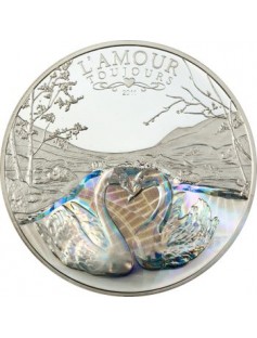 Cameroon - 2011 - 1000 Francs - L'AMOUR TOUJOURS - ANTIQUE FINISH - silver coin
