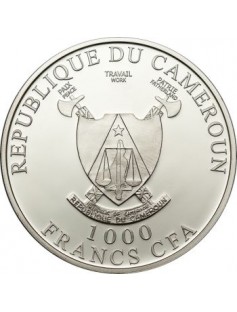 Cameroon - 2011 - 1000 Francs - L'AMOUR TOUJOURS - ANTIQUE FINISH - silver coin