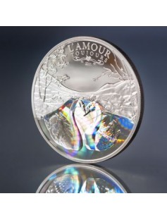 Cameroon - 2011 - 1000 Francs - L'AMOUR TOUJOURS - ANTIQUE FINISH - silver coin