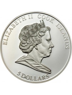 Cook 2008 $5 Endangered Wildlife Antarctica Polar Penguin 25 g Silver Proof Coin