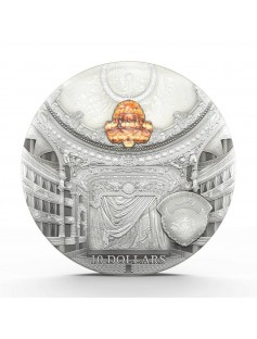 Palau 2014 $10 Famous Opera Crystal - Garnier Paris 2 Oz Silver Coin