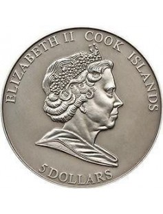 Cook Islands - 2010 - 5 Dollar - BARACK OBAMA + MARTIN LUTHER KING - set