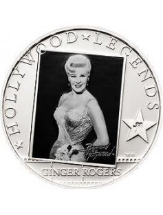 Cook Islands 2010 5$ HOLLYWOOD LEGENDS 1 Clark Gable Silver Coin