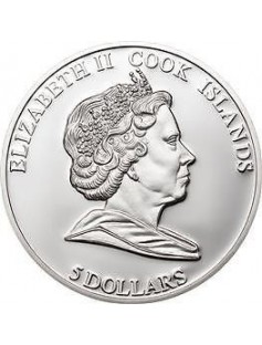 Cook Islands 2010 5$ HOLLYWOOD LEGENDS 1 Ginger Rogers Silver Coin