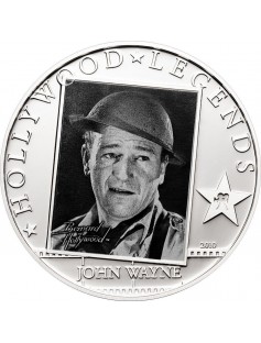 Cook Islands 2010 5$ HOLLYWOOD LEGENDS 1 John Wayne Silver Coin