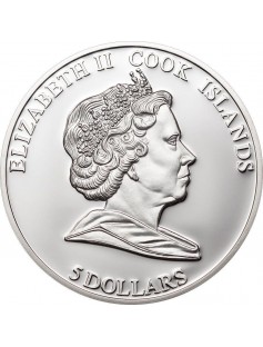 Cook Islands 2010 5$ HOLLYWOOD LEGENDS 1 John Wayne Silver Coin