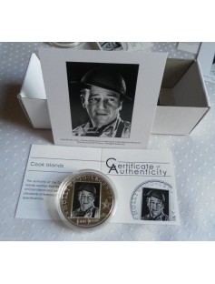 Cook Islands 2010 5$ HOLLYWOOD LEGENDS 1 John Wayne Silver Coin
