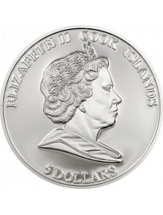 Cook Islands 2010 5$ HOLLYWOOD LEGENDS 2 Sophia Loren Silver Coin