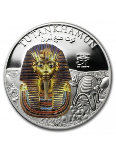 Cook Islands - 2012 - 1 Dollar - History of Egypt - TUTANKHAMUN - silver coin