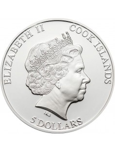 Cook Islands 2012 5 $ AMERIGO VESPUCCI 500th Anniversary 20 g Silver Coin NEW