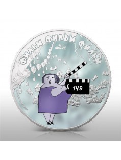 Cook Islands - 2012 - 5$ - Film Film Cartoon - LADY WITH FLAP - 1Oz Silver RARE