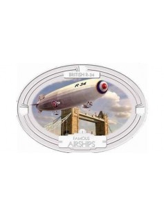 Fiji 2009 $2 Famous Airships of the 1920s & 30s Art Deco 4x 1 Oz Silver Coin Set