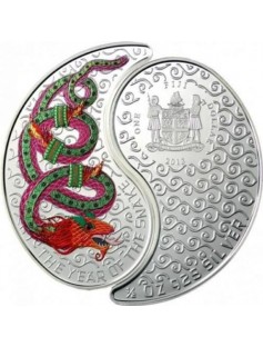 Fiji 2013 Lunar year Yin Jang year of the snake 2 x 1$ 2 x16.81g Silver Coin Set