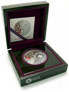 Fiji 2013 Lunar year Yin Jang year of the snake 2 x 1$ 2 x16.81g Silver Coin Set