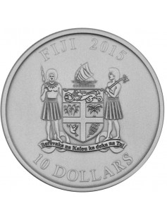 Fiji 2015 10$ PROBOSCIS MONKEY Silver.999 2oz Antique finish Coin