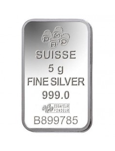 Fortuna Silver Rectangular Ignot - 5 g NEW