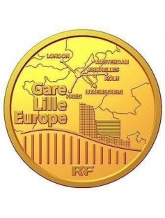 France 2010 50 EUR Lille Europe TGV 1/4 Oz Gold Coin