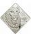 Macedonia 2015 10 Denars Zodiac Signs Pisces 21g Silver Proof Coin Cobalt glass