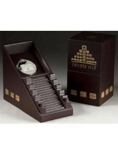 Mexico 2012 5 Pesos Chichen Itza - The Church 1 Oz Silver Proof Coin