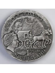 Niue 2010 Amber Route Series Stare Hradisko 16.81g Silver Proof Coin with Insert