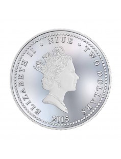 Niue 2015 2$ Year of the Goat 1 oz Proof Silver Coin MINTAGE 1500 ONLY