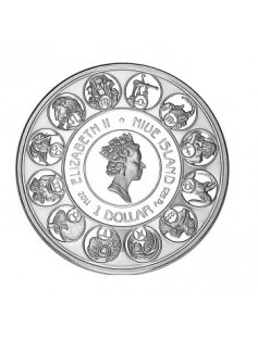 Niue 2011 1$ A.Mucha Zodiac 28,28g Scorpio Silver Coin