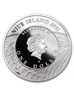 Niue - 2011 - 1$ - Butterflies Series - LARGE BLUE - 28,28g Silver Coin - NEW