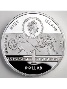 Niue 2011 1 $ Great Commanders ALEXANDER THE GREAT 28.28 g Silver Proof Coin NEW