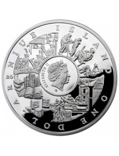 Niue 2011 1$ Mankind’s Crucial Achievements Writing Silver Coin