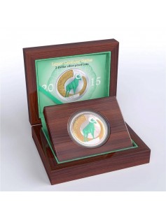 Niue 2015 2$ Year of the Goat 1 oz Proof Silver Coin MINTAGE 1500 ONLY