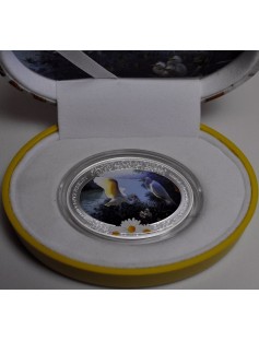 Niue - 2011 - 2$ - Lovely Family Day - THE STORK - 1oz Silver Coin - NEW