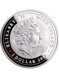 Niue - 2012 - 1$ - HAPPY IN LOVE RABBIT - Coin with Stone Insert - Silver coin