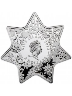 Niue - 2012 - 2$ - CHRISTMAS STAR - MINTAGE 7000 - 28,28g Silver Coin - RARE