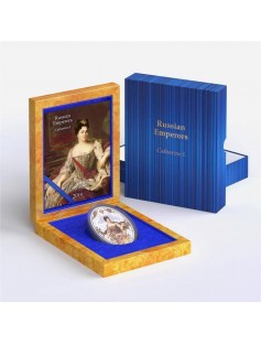 Niue 2014 5$ Russian Imperators Catherine I UNIQUE 2oz Proof Silver Coin