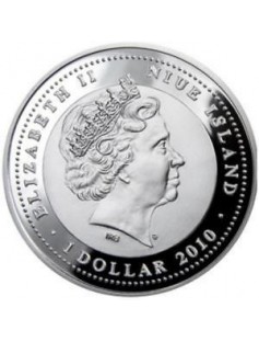 Niue Islands - 2010 - 1$ - Year of the Rabbit - THE RABBIT- 28,28g - silver coin