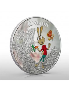 Niue Islands - 2011 - 5$ - WINNIE POOH CARTOON - Rabbit - 1Oz Silver RARE