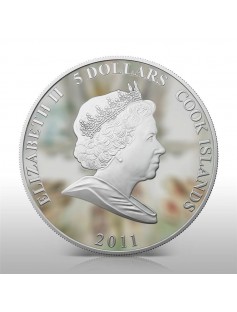 Cook Islands - 2011 - 5$ - WINNIE POOH CARTOON - Rabbit - 1Oz Silver RARE