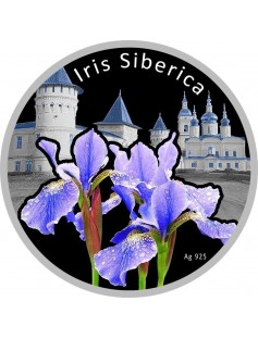 Niue 2012 $1 Magical Flowers IRISES Series Iris Barbata 28.28g Silver Proof Coin