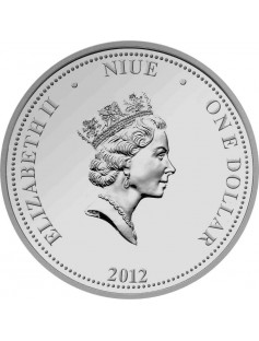 Niue Islands - 2012 - 1$ - Irises Series - IRIS SIBERICA - 28,28g Silver Coin